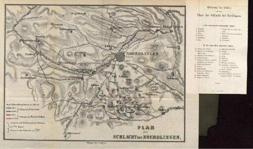 Plan der Schlacht bei Noerdlingen.