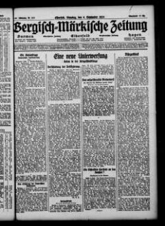 Bergisch-märkische Zeitung. 1924-1938