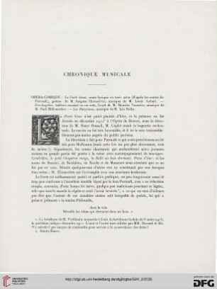 5. Pér. 10.1924: Chronique musicale