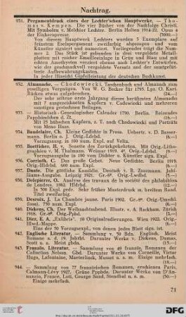 Nachtrag (Nr. 931)