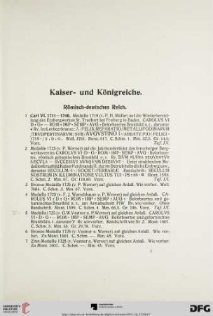 Kaiser- und Königreiche (Nr. 1-317)