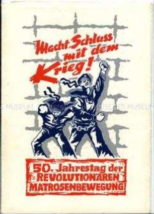 Postkartenmappe zur Serie zum 50. Jahrestag des Matrosenaufstandes