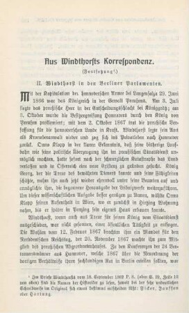 136-149 Aus Windthorsts Korrespondenz : Fortsetzung