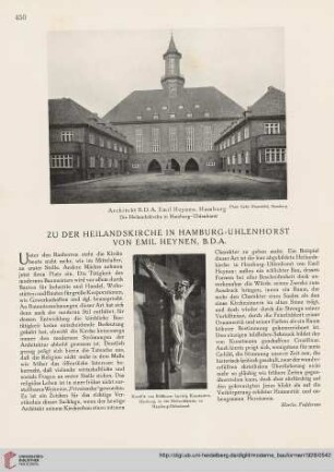 Zu der Heilandskirche in Hamburg-Uhlenhorst von Emil Heynen, B.D.A.