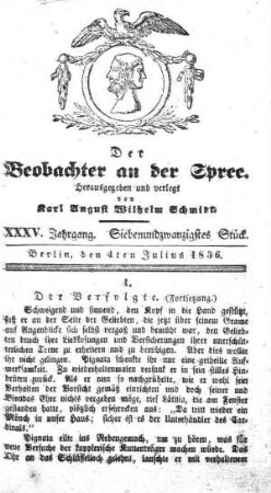 27. Stueck, 4. Juli 1836