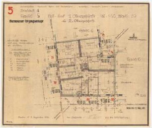 Siedlung Attilahöhe, Berlin-Tempelhof: Tankredstraße 25, Alboinstraße 21: Grundriss EG, 1. und 2.OG 1:50