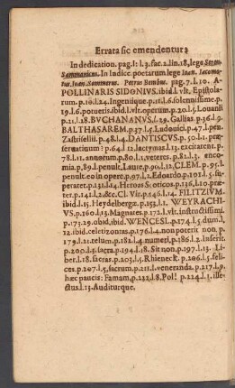 Errata sic emendentur