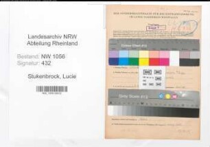 Entnazifizierung Lucie Stukenbrock , geb. 01.01.1903 (Lehrerin)
