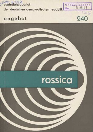 Nr. 940: Rossica