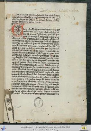 Besitzvermerk der Kartause Freiburg.