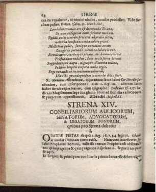 Strena XIV. Consiliariorum Aulicorum
