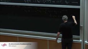 On determinants of random matrices