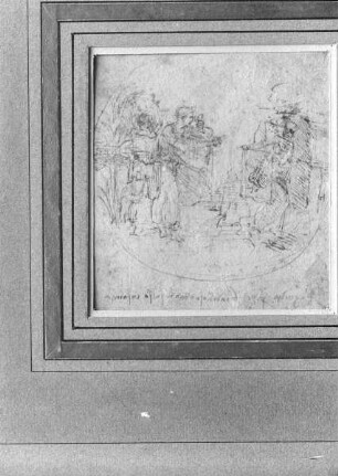Rundbildskizze mit Unterschrift