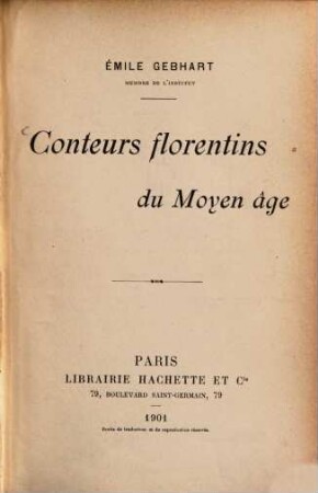 Conteurs florentins du moyen âge