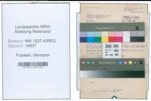Entnazifizierung Hermann Franken , geb. 00.00.0000 ()