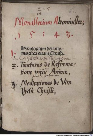 Horologium devotionis circa vitam Christi
