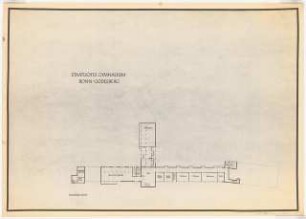 Staatliches Nicolaus-Cusanus-Gymnasium, Bonn-Bad Godesberg: Schulgebäude: Grundriss Kellergeschoss