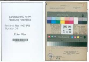 Entnazifizierung Otto Ecke , geb. 06.10.1899 (Verwaltungsdirektor)