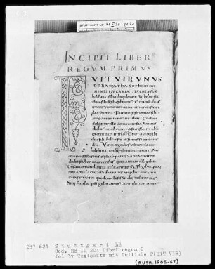 Bibliorum sacrorum pars, Regum libri 4 — Initiale F(UIT VIR), Folio 3verso