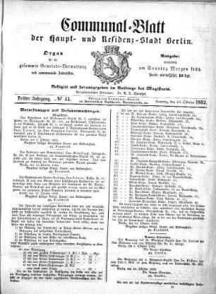 No. 44: No. 44, 19.Oktober 1862