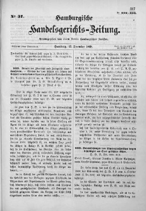No. 37. 12. Dezember 1868