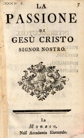 La Passione di Gesu Cristo Signor Nostro