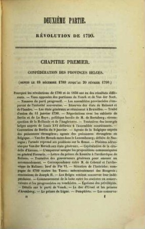 Histoire du règne de l'empereur Joseph II et de la revolution Belge de 1790, 2