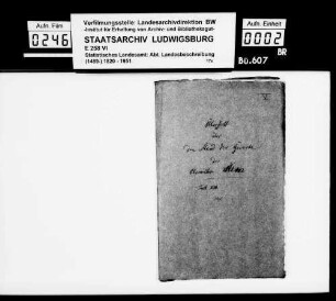 Gewerbestatistik des Oberamts [nach dem Kataster von 1829]