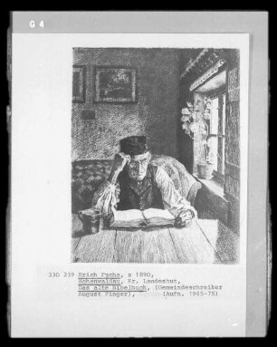Das alte Bibelbuch (Gemeindeschreiber August Finger; Hohenwaldau, Kreis Landeshut)