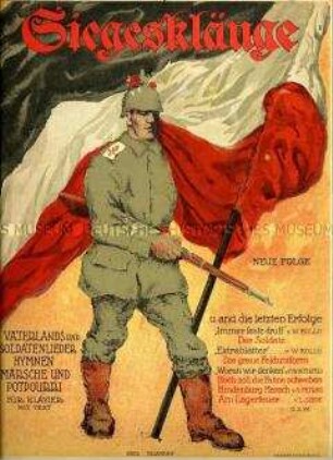 Text-Noten-Heft mit patriotischen Liedern
