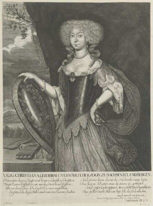 Bildnis der Herzogin Christina zu Sachsen und Bergen