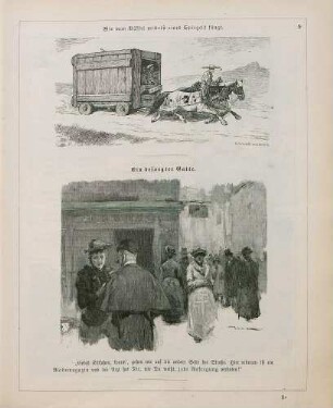 "Wie man Büffel mittelst eines Spiegels fängt" "Ein besorgter Gatte"