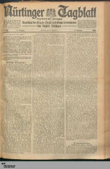 Nürtinger Tagblatt : Neuffener Rundschau : Wendlinger Zeitung : parteiamtliche Tageszeitung