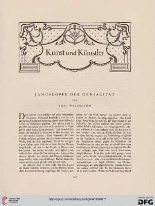 Janusköpfe der Genialität