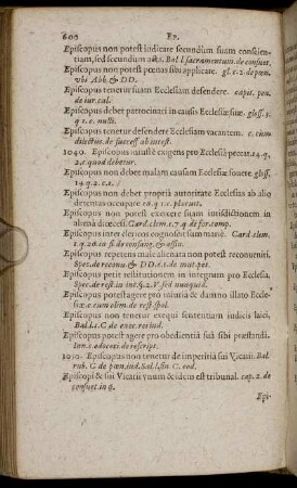Episcopus non potest indicare ... [ - ] Exhonore præsumitur dilectio.