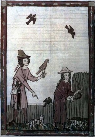 Manessische Liederhandschrift oder Große Heidelberger Liederhandschrift — Kunz von Rosenheim, Folio 394recto