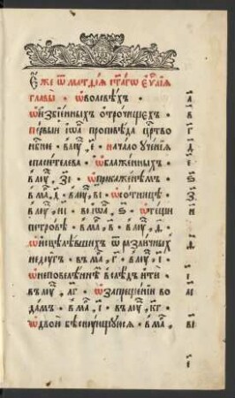 Ot Matfeja svjatago evangelija glavy