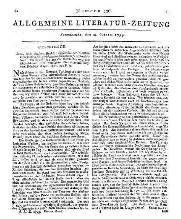Mangelsdorff, K. E.: Hausbedarf aus der allgemeinen Geschichte der alten Welt für seine Kinder von zwölf bis fünfzehn Jahren, allenfalls auch etwas darüber. T. 1. Halle, Leipzig: Ruff 1795