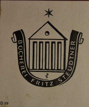 Exlibris / Steudtner, Fritz [Fritz Steudtner]