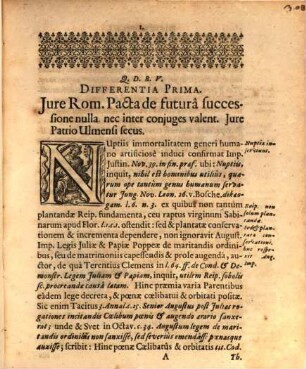 Specimen Differentiarum Iuris Civilis Romani Et Statutarii Liberae S.R.I. Reipublicae Ulmensis