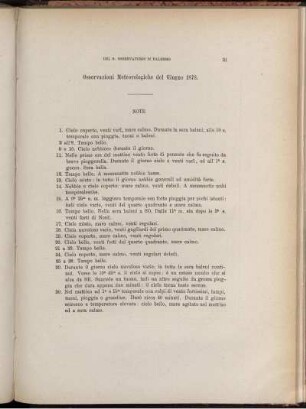 Osservazioni Meteorologiche del Giugno 1878.