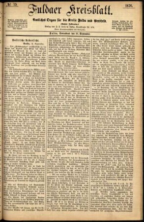 Ausgabe vom Samstag, den 16. September 1876.
