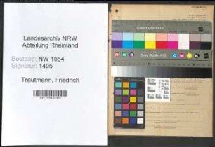 Entnazifizierung Friedrich Trautmann , geb. 14.11.1891 (Reg.Rat)