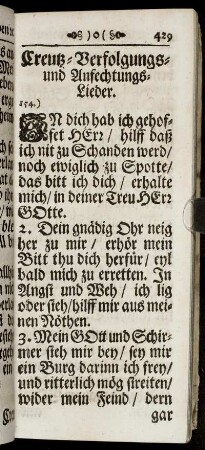 Creutz-Verfolgungs- und Anfechtungs-Lieder.