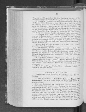 Sitzung am 4. April 1905.