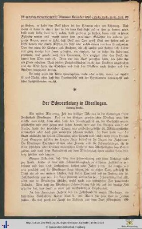 Der Schwertletanz in Überlingen.