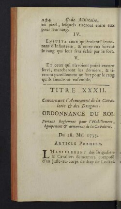 Titre XXXII.