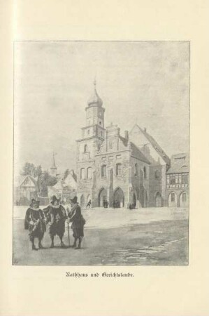 Rathhaus und Gerichtslaube
