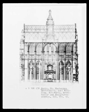 Paris, Saint-Eustache, Querschnitt