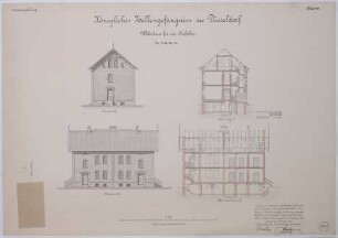 Wohnhaus für vier Aufseher, Königliches Zellengefängnis zu Düsseldorf.